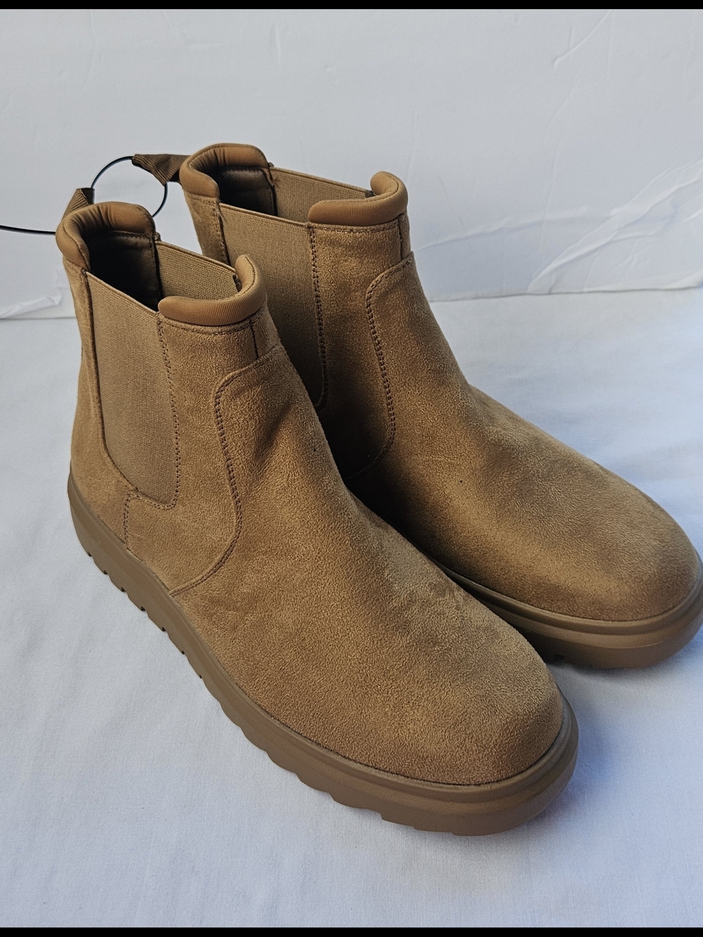 Bacia Brown Chelsea Boots Women’s Size 9.5 Chunky Sole Slip-On Pre-Owned